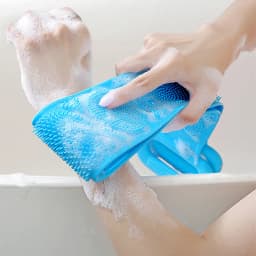 Body Sponge Silicone Brushes Bath Towels Scrubber Rubbing Back Peeling Massage Shower Belt Extended Skin Clean Brushes