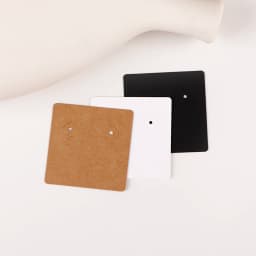 50 Pcs 5x5cm Hot Selling Earring Jewelry Display Paper Card With Or Without Bags Wholesale Packaging Suppliers Customize Service