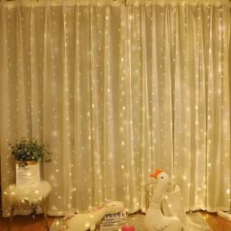 Fairy LED Curtain Lights USB Plug-in Remote Control Waterproof String Lights for Bedroom Indoor Outdoor Wedding Christmas Decor
