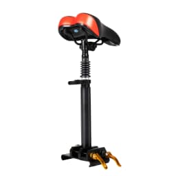 Adjustable Scooter Seat 45-65cm Electric Scooter Folding Saddle Seats Ergonomic PU Cushion Absorbing Seat with Screwdriver