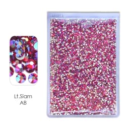 Bulk Wholesale AB Colours Big Package Non Hot Fix Rhinestone ss16 ss20 ss30 Flat Back Crystals Strass Stone For Nail Wedding