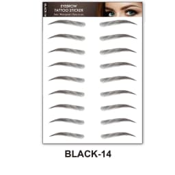 Brown Eyebrows Makeup Tattoo Sticker Water-based Hair-liked Waterproof Long Lasting False Stickers for Brow Grooming Shaping