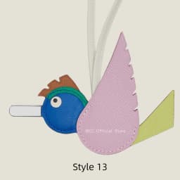 Crocodile & Lizard Skin Bird Charm Handmade Luxury Bag Charm Pendant For Birkin & Kelly Bag Unique Designer Handbag Accessory