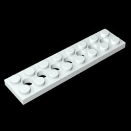 Gobricks GDS-699 Technical, Plate 2 x 8 with 7 Holes compatible with lego 3738 pieces of children's toys Building Blocks