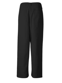 EAM High Waist Black Button Irregular Spliced Long Wide Leg Pants New Trousers Women Fashion Tide Spring Autumn 2026 CPG2744