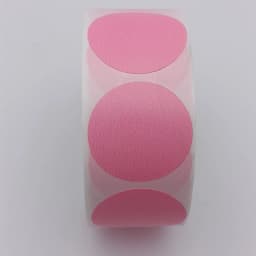 5cm Color Thermal Label Circle Self-adhesive Sticker 6cm Roll Sticker Label Direct Thermal Label for Logo Product Label QR Code
