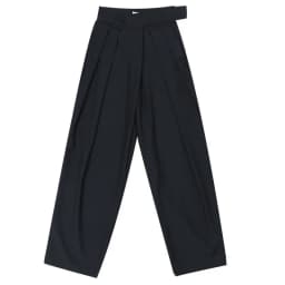 2023 High Waist Black Brief Pleated Long Wide Leg Trousers New Loose Fit Pants Women Fashion Tide Spring Autumn