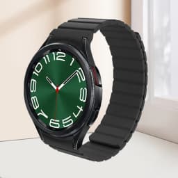 Magnetic Silicone Strap for Samsung Galaxy 6 5 4 40 44mm 6/4Classic 43 47mm 42 46mm No Gaps Bracelet for Watch 5Pro 45mm Band