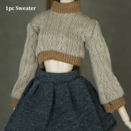 Handmade Doll Knitted Sweater Multicolored Mini 30cm Dolls Casual Dress Kids DIY Gift Toys Doll Accessories Tops for 1/6 Doll