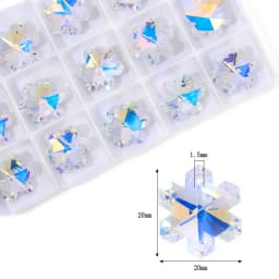 AB Color Crystal Pendant Beads Charms Multi -shape Glass Beads Jewelry Gems Stones for Jewelry Making Supplies DIY Earrings