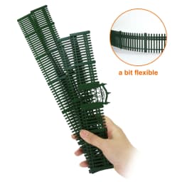 Eevemodel O HO N Scale Model Fences with Gates Building Wall for Model Trains Diorama Scene
