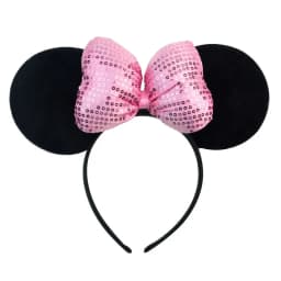 Anime Mouse Ears Headhand Cosplay Kawaii Cartoon Elastic Hair Accessories Party Sequin Bows Hairband Toys Children Adults Gift