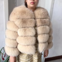 New Real Fox Fur Coat Women's Winter Warm 100% Natural Fur Jacket Short Raccoon Fur Coat Women's High Quality Hot Sale