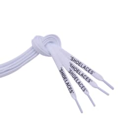 Coolstring Foot Wearing Accessories 8MM Skinny Font Printed Shoelaces Double-Layer Polyester Sneaker Air Athletic Cord Wholesale