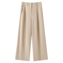 KL9523338 High-Waisted Wide Leg Wool Blend Pants for Women Pleated Front Fall Fashion Women's Clothing