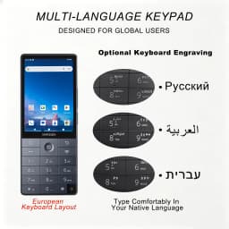 QIN F25 Dual SIM Mini Smartphone Android 14 Google Play 6GB 128GB 3.54 Inch Touch Screen 4G WiFi Bluetooth Mobile Phone