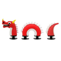 3D stereoscopic full dragon snake characters shoe buckle charms accessories decorations for sandals sneaker clog wristbands DIY