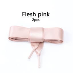 1Pair Rainbow Silk Shoelaces Satin Ribbon Flat Shoe Laces Women Sneakers Shoelace 2cm Width Laces for Shoes Length 80/100/120CM