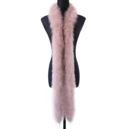 50 Grams Soft Leather Powder Turkey Feather Boa 2 Yards Natural Turkey Plumes Scarf for Party Costume Clothing Shawl Decoration