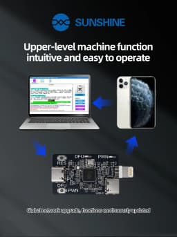SUNSHINE RP2354A Pico DFU Engineering Board One‑Click DFU PWND Tool for iPhone XR‑11Pro Max iPad Repair