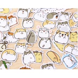 39pcs Creative Kawaii Self-made Small Hamster Stickers Beautiful Stickers /decorative Sticker /DIY Craft Photo Albums