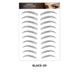 Brown Eyebrows Makeup Tattoo Sticker Water-based Hair-liked Waterproof Long Lasting False Stickers for Brow Grooming Shaping