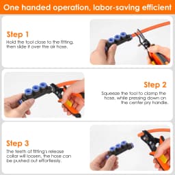 Pneumatic Disconnect Tool Disconnect Pliers Set Push-to-connect Pneumatic Fittings Removal Tool Quick Disconnect Pliers Air Hose