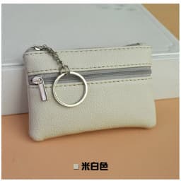 Mini PU Leather Wallet Coin Purse Key Bag Fashion Key Holder Pocket Card Storage Bag Multifunctional Zipper Coin Pouch