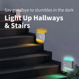 Motion Sensor Wall Lamp Magnetic Night Light Type-C Charging Warm/RGB Light Wireless Cabinet Lights for Indoor Closet Stair