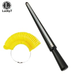 Plastic Ring Size Measuring Tool Set Jewelry Sizer Mandrel Stick Finger Gauge for Accurate Measurement
