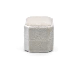Octagonal Velvet Ring Box Single Double Three Slot Wedding Engagement Ring Box Earring Storage Box Elegant Retro