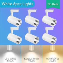Full Set Led Track Lights 50W 40W 20W Cob Ceiling Rail Spotlight Lighting Indoor For Living Room Kitchen Decor Led Track Lights
