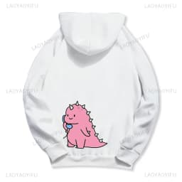 Dinosaur Matching Brands Couple Sweatshirt Mr Mrs Pocket Print Hoody Casual Matching Newlywed Thermal Hoodie Y2k Fashion Hoodies