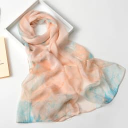 Summer Women Birch Forest Landscape Thin Soft Beach Silky Georgette Scarf Shawls 160cm Long Wraps Beach Sunscreen Hijab