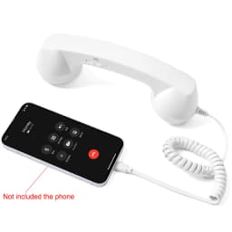 3.5mm/Type-C Retro Phone Handset, Radiation Proof Telephone Handset Cell Phone Receiver with Mic, for Cell Phones, Smartphone
