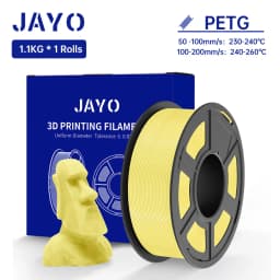 JAYO 1.1KG PETG Filament 1.75mm PETG 3D Printer Filament Fit Most FDM 3D Printer Neatly Wound 3D Printing Materials