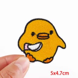 Hot New Animal Cat Embroidered Patches Iron On Patches For Clothing Thermoadhesive Patches Cartoon/Frog Dinosaur Duck Patch DIY