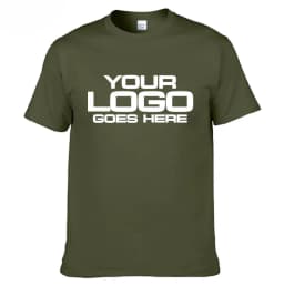 Customized Your Design Here T Shit Text Name Tsihrt Add Your Own Message Men's T-shirt Personalized Tees Custom Cotton Tshirt