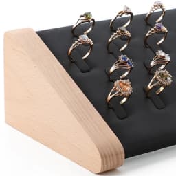Solid Wood Ring Bracelet Display Rack Jewelry Store Specific Obliquity Display Props Necklace Holder Creative Decorations