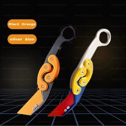 New Knife Fidget Toy 3D Printing Technology Stocking Stuffers Gift With Butterfly Claw Blade Carrot Fidget Toy Stress relief Toy