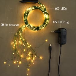 300LED Christmas Fairy Lights String Tree Branch Garland Lighting Holiday Ornaments Party Room Decorations for Christmas Tree