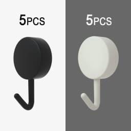 10Pcs Self Adhesive Wall Hook Strong Without Drilling Coat Bag Bathroom Door Kitchen Towel Hanger Hooks Home Storage Accessories