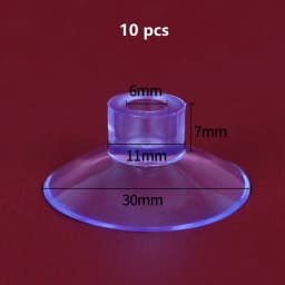 20/30/40mm Suction Cup with Holes Sucker for Flag Balloon Cat Toy Suction Cup PVC Sucker Pads for Glass Decor Wedding Car