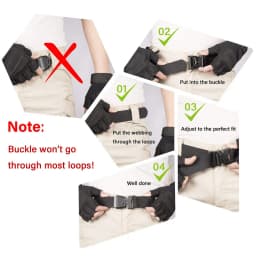 Nylon Braided Tactical Belt Men's Outdoor Quick Release Buckle Military Belt Casual Training Hunting Golf Trouser Waist Belt