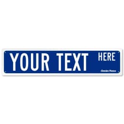 Custom Street Sign, Personalized Metal Sign For Office Workplace Home Yard Road, Custom Your Text Signs for Outdoor 16x4 Inches