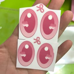 38cm Mokoko Eye Stickers For Labu Eye Makeup Color False Eyelash Customization Gorgeous And Exquisite Periphery Stickers