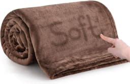 Super Soft Fleece Throw Blanket Lightweight Cozy Plush Warm All-Season Sofa Couch Blanket