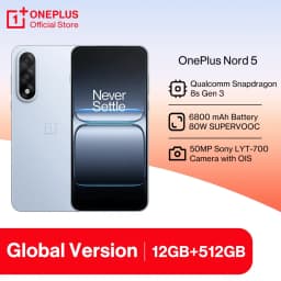 OnePlus Nord 5 Global Version Smartphone 50MP LYT-700 Camera 1.5K AMOLED Display Snapdragon 8s Gen 3 OxygenOS 15