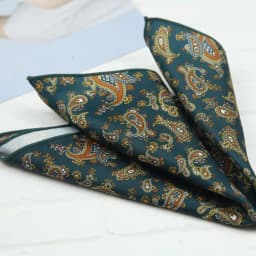 2026 Oversized Silky Pocket Square For Men 27CM Luxury Floral Dots Pocket Square Wedding Hanky Paisley Chest Towel Suits Scarf
