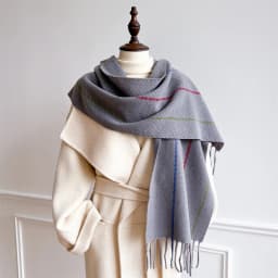 New Embossed Cashmere Women's Winter Scarf Warm Chunky Shawl Luxury Designer Tassels Pashmina Bufanda Lady Wrap Man Scarves